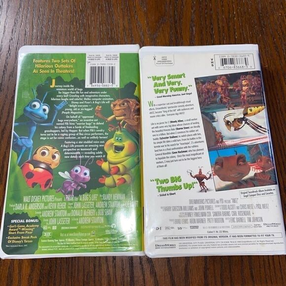 Disney vintage 90’s bugs life and antz VHS - Picture 3 of 3